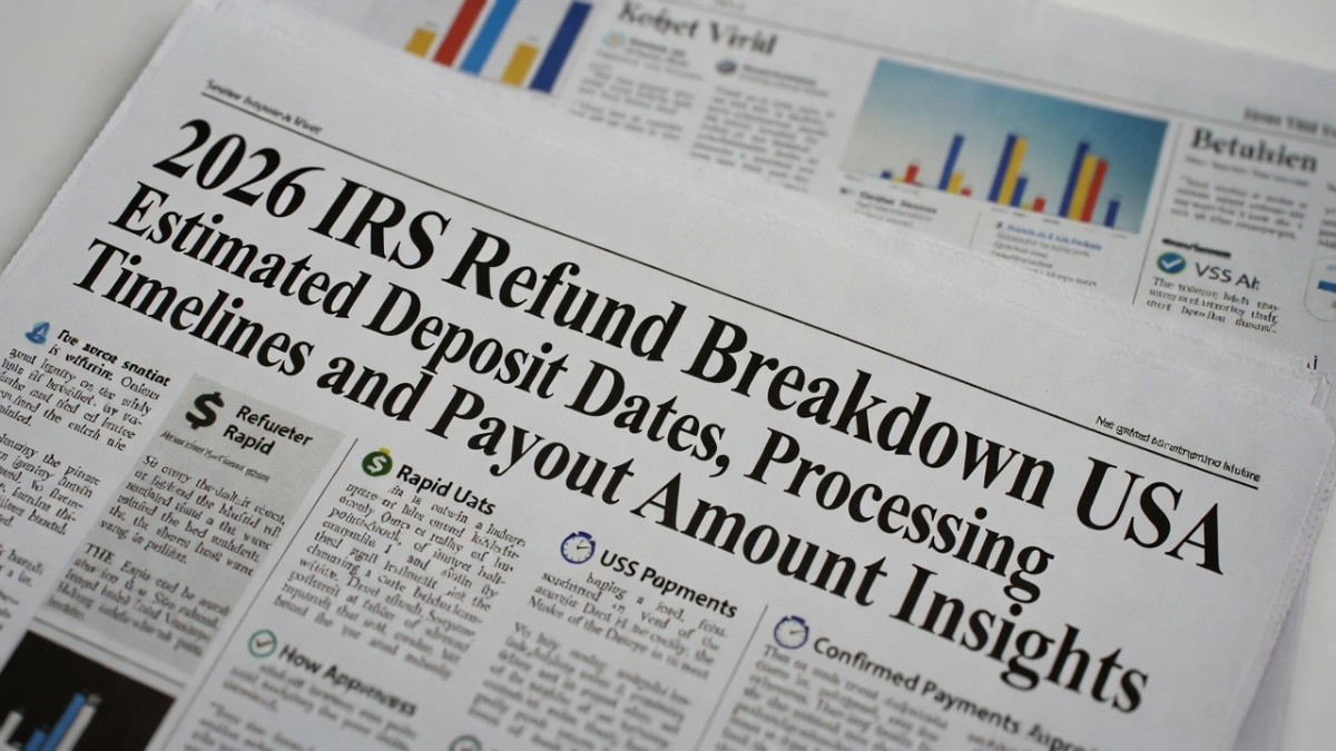 2026 IRS Refund Breakdown USA