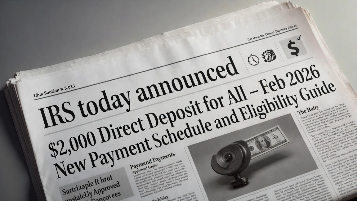 IRS February 2026 Payment News