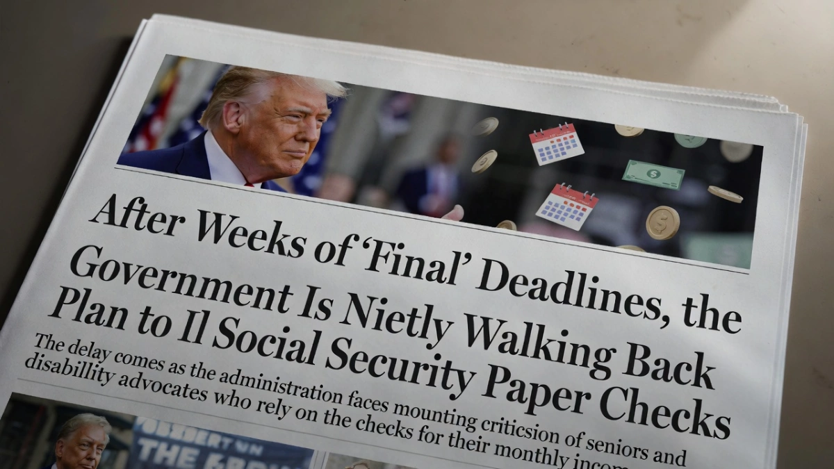 Social Security Paper Check Reversal